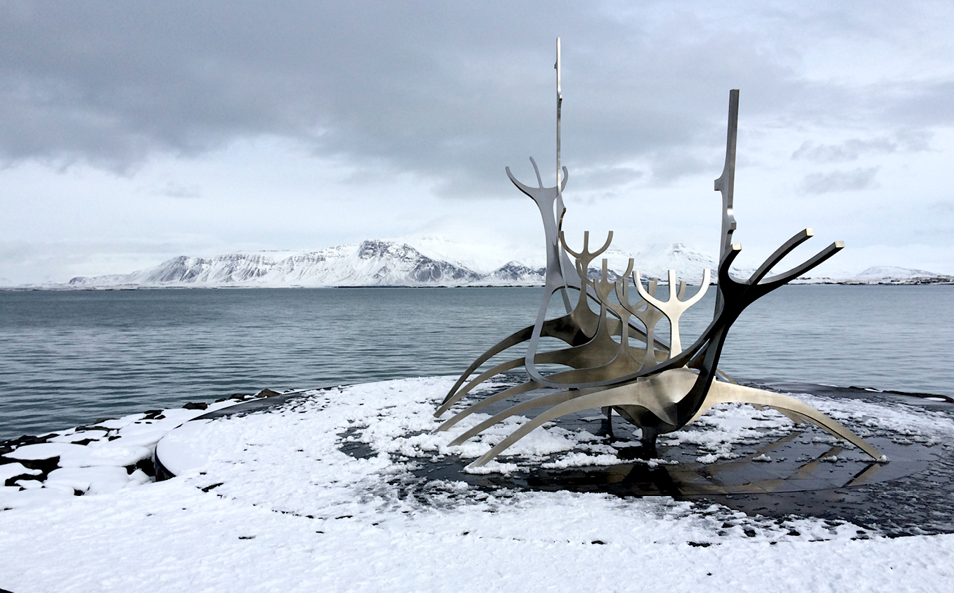 Sólfar Skulptur in Reykjavík