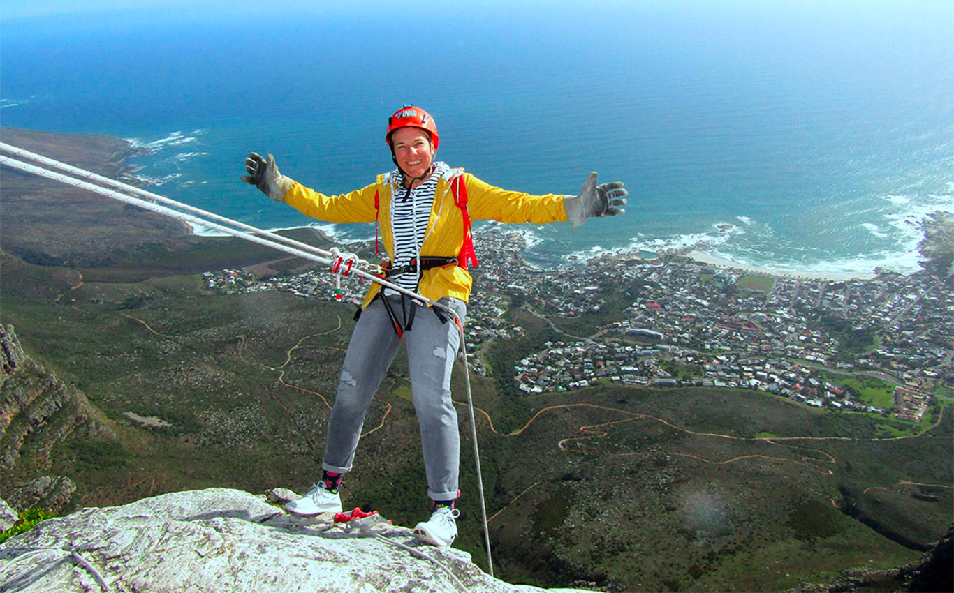 Abseilen vom Tafelberg, Kapstadt