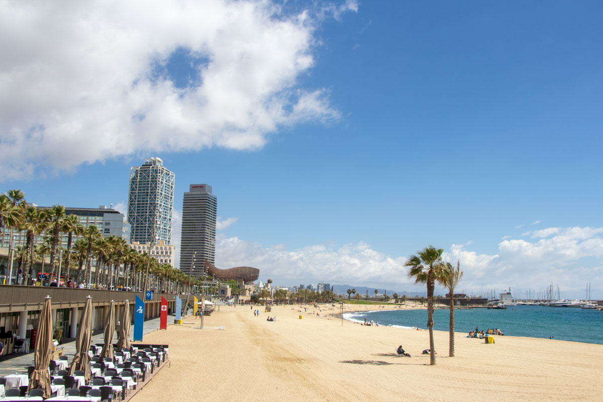 Barcelona Strand in Barceloneta