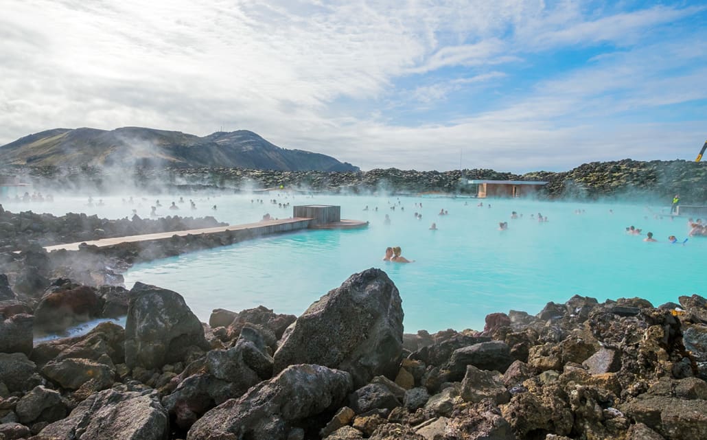 Blaue Lagune Island. Völlig überteuert, nutze die Alternativen.