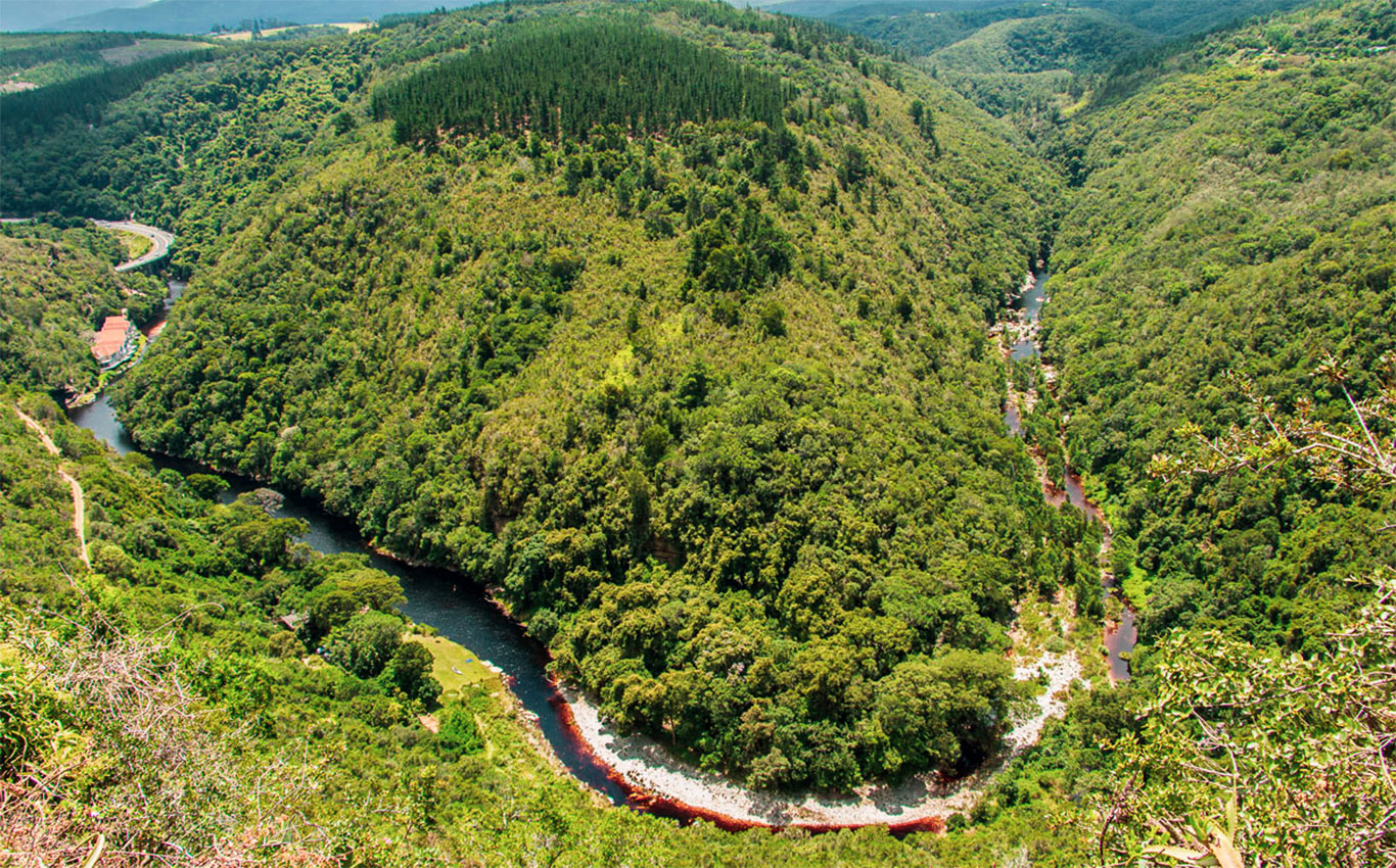 Map of Africa Garden Route Südafrika