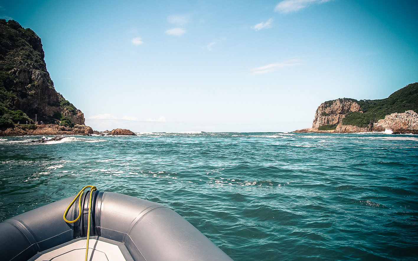 Knysna Garden Route Südafrika mit Speedboat Knysna Heads