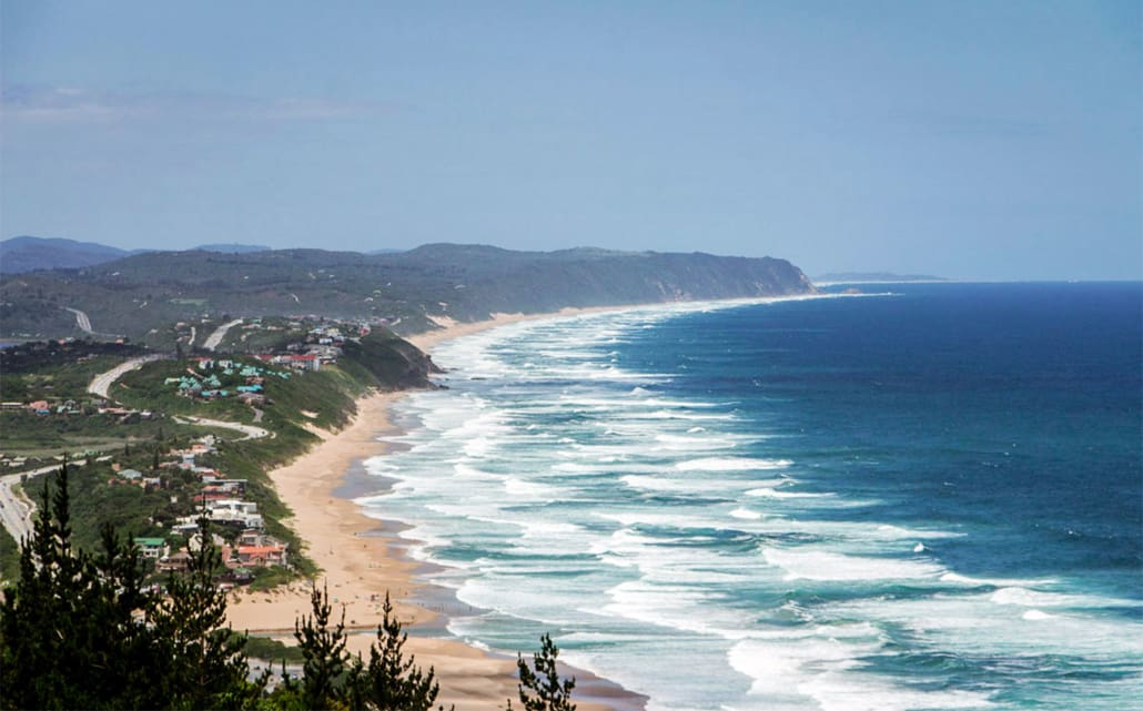 Blick auf Wilderness und Wilderness Beach