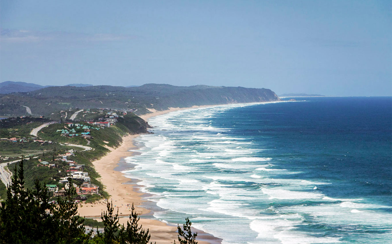 Blick auf Wilderness und Wilderness Beach