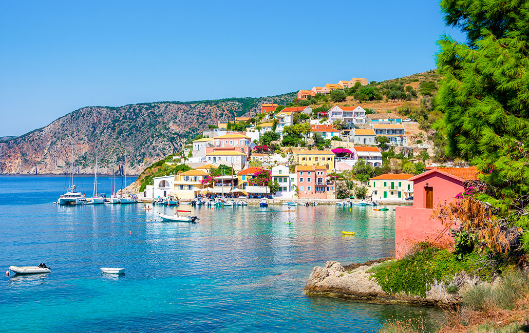 Assos auf der griechischen Insel Kefalonia