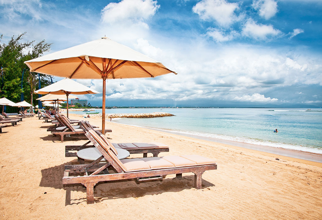 Hotelstrand in Sanur Bali