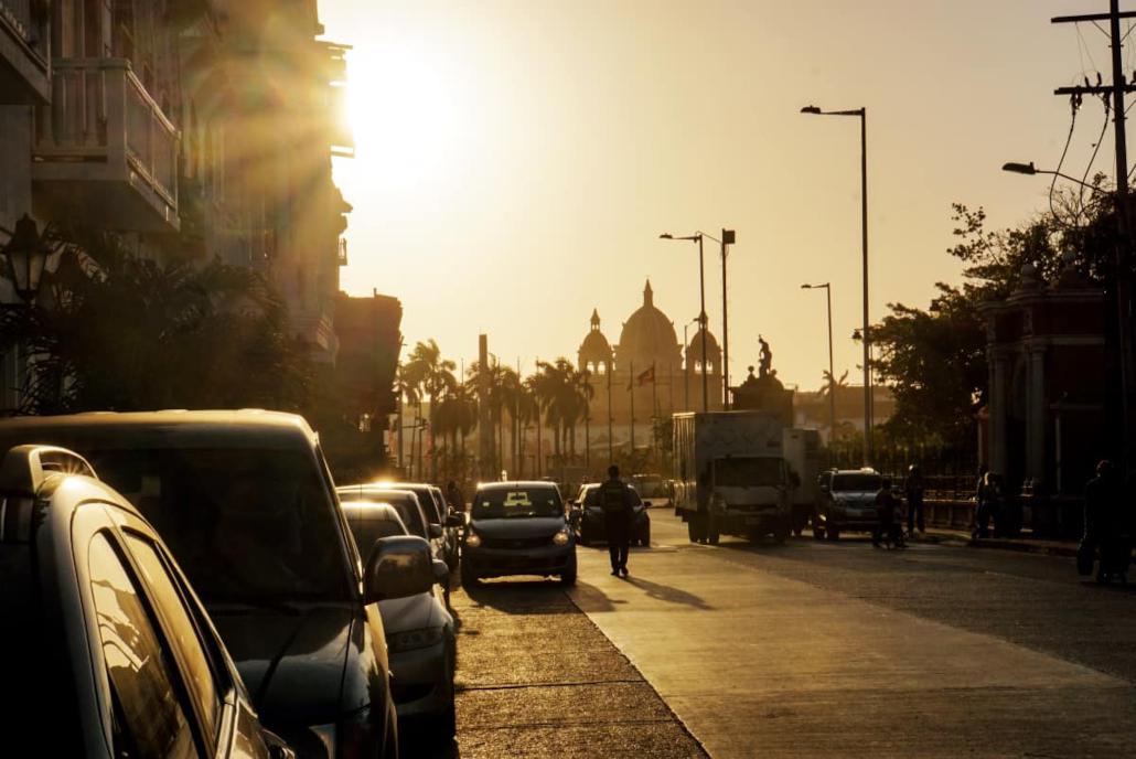 Sonnenuntergang in Cartagena