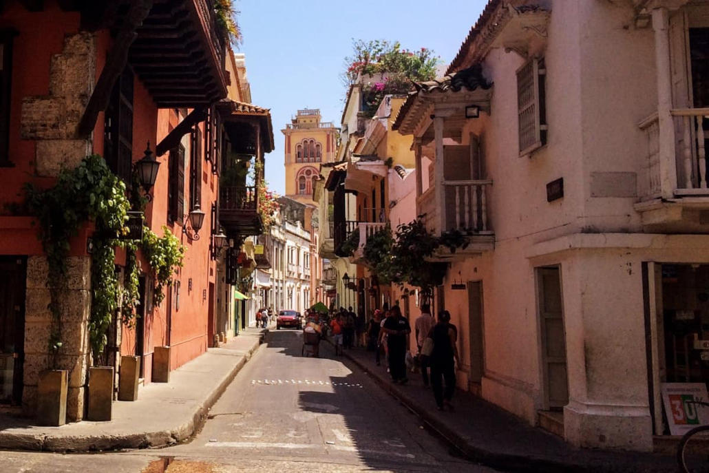 Straßenzug in Cartagena
