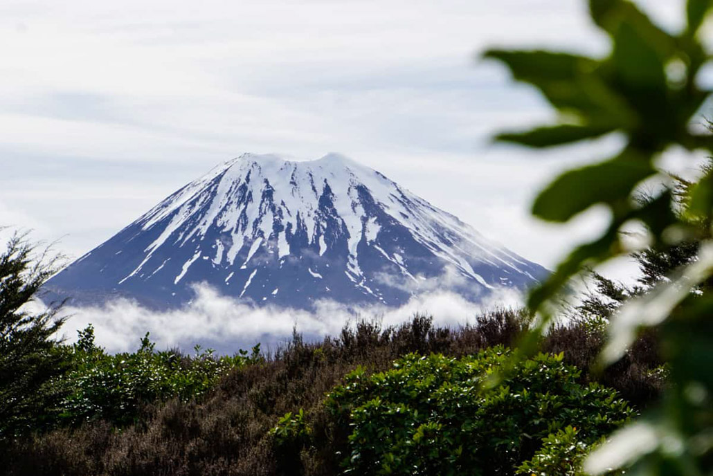 Schneegipfel Ngauruhoe Tongarino