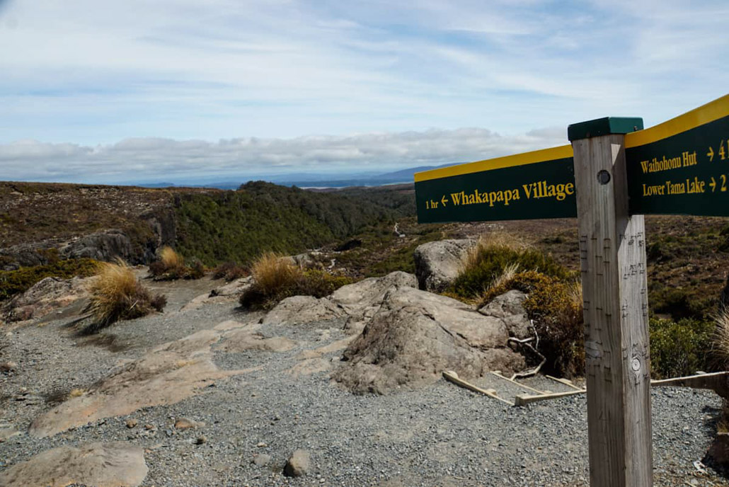 Wegweiser Tongariro Whakapapa Village