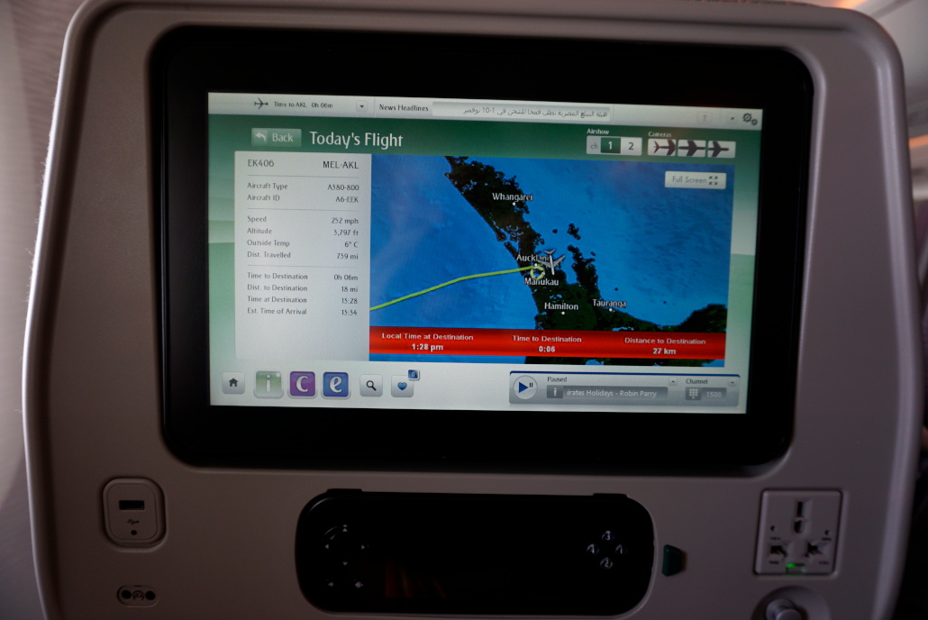 Flug nach Neuseeland