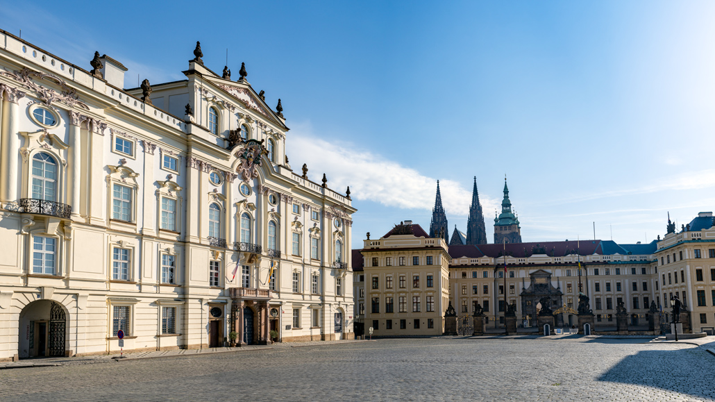 Prager Burg am Morgen