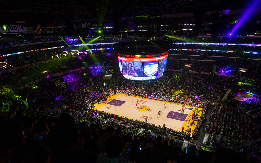 Match der LA Lakers Staples Center Los Angeles