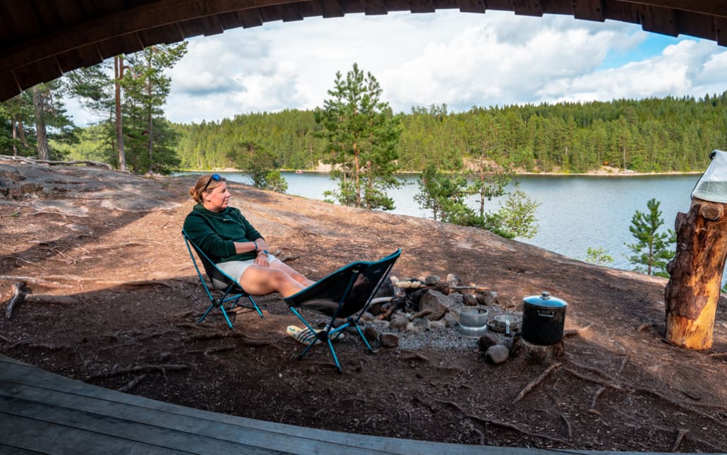 Kanutour Schweden Aussicht am "Dome" Westschweden