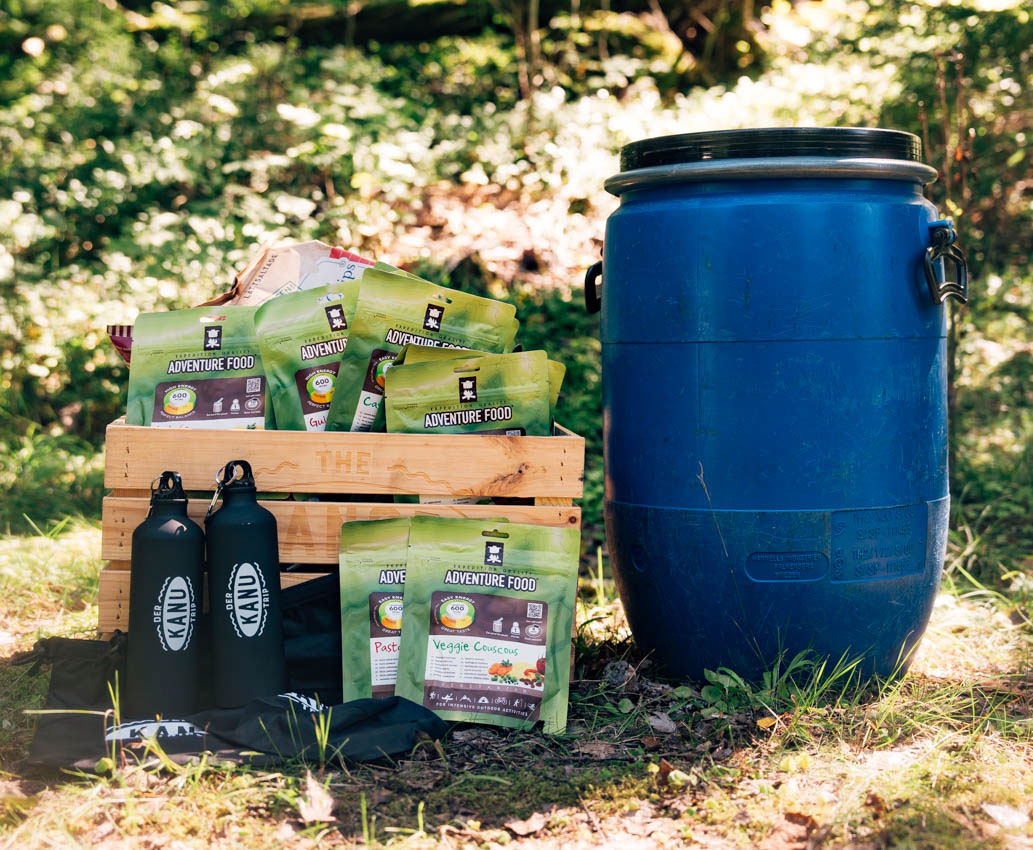 Verpflegung bei der Kanutour in Schweden