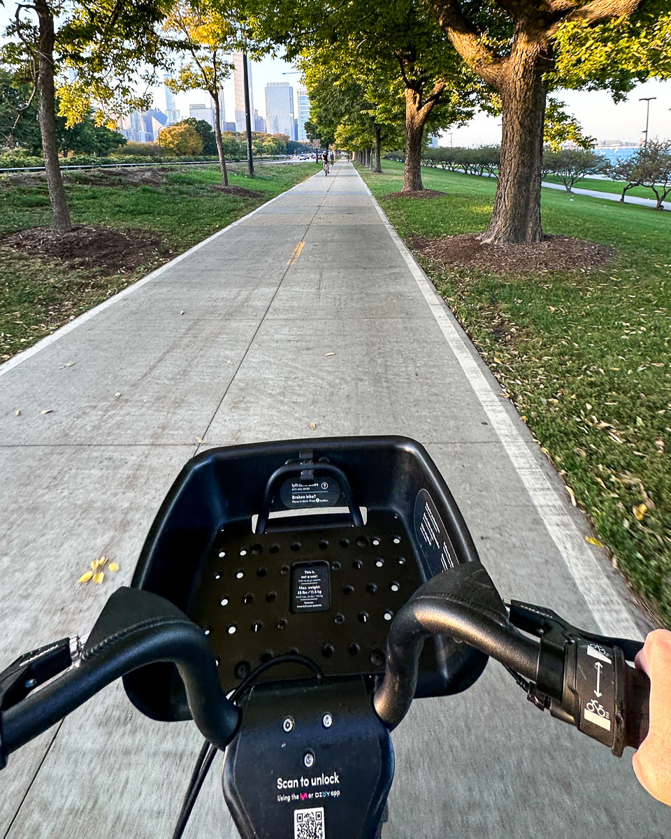 Chicago Fahrrad fahren