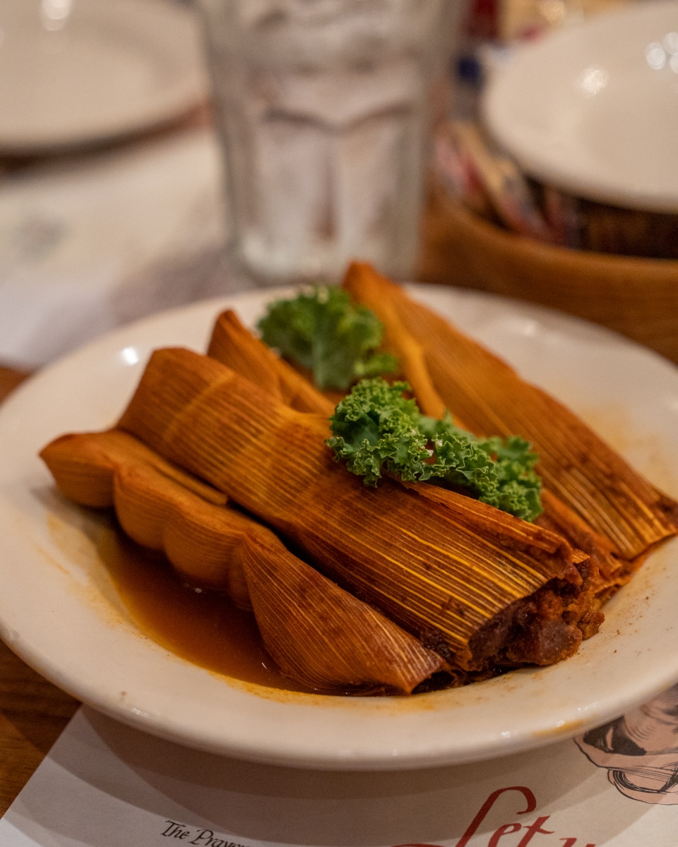 Heiße Tamales, ein Muss im Crystal Grill, Greenwood