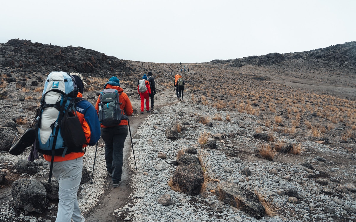 Mit jedem Schritt Richtung Lava Tower wird es karger und kälter.