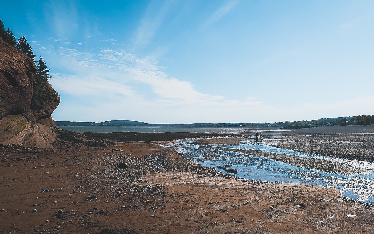 Bay of Fundy bei Ebbe - New Brunswick, Kanada