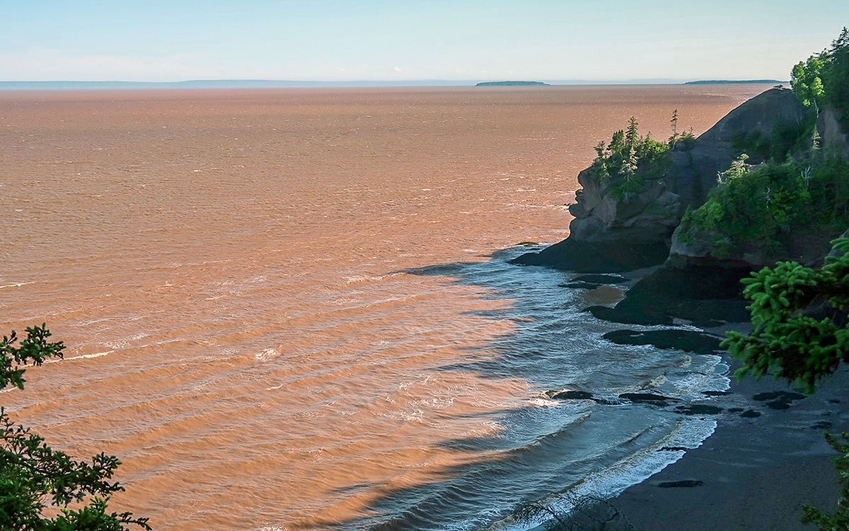 Bay of Fundy bei Flut