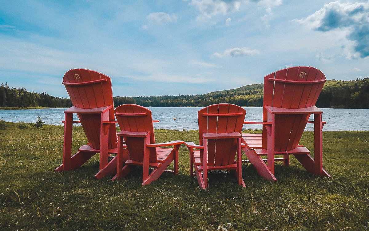 Aussichten im Fundy National Park in New Brunswick Kanada