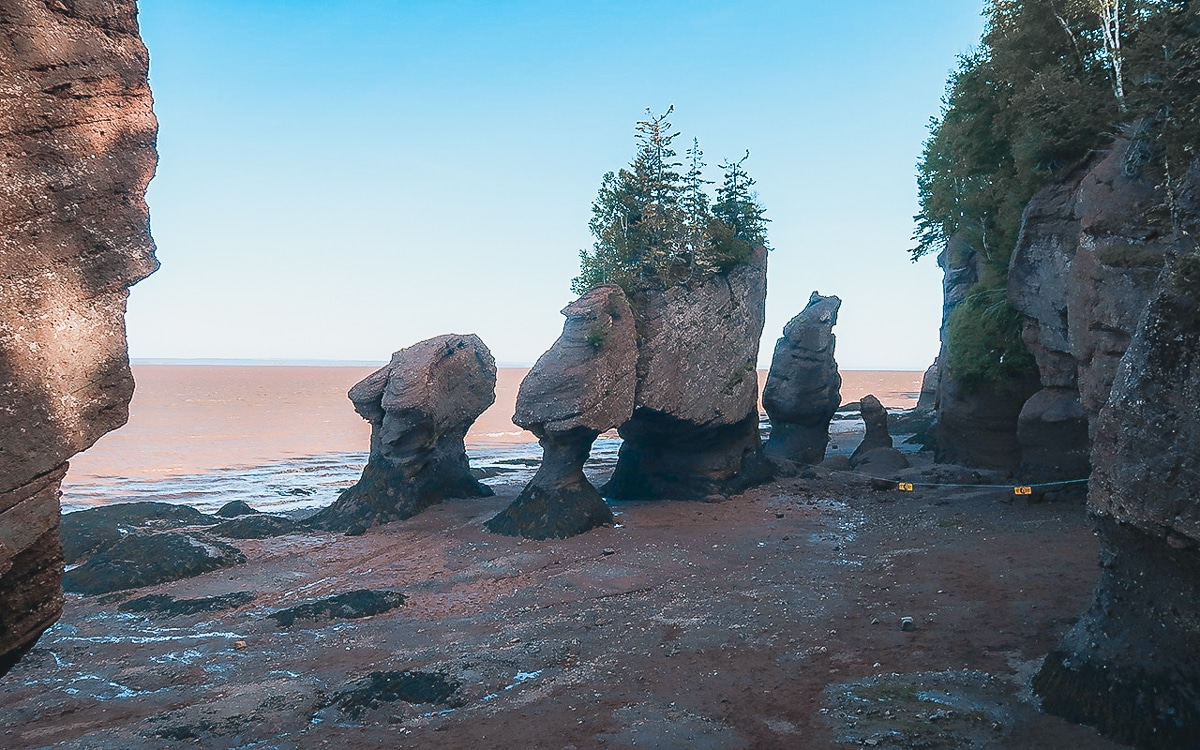 Hopewell Rocks, größte Sehenswüridigkeit New Brunswick, Kanada