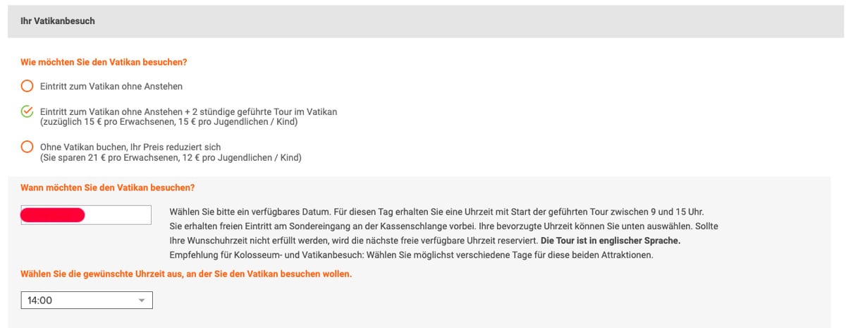 Besuch Vatikan ohne Anstehen reservieren