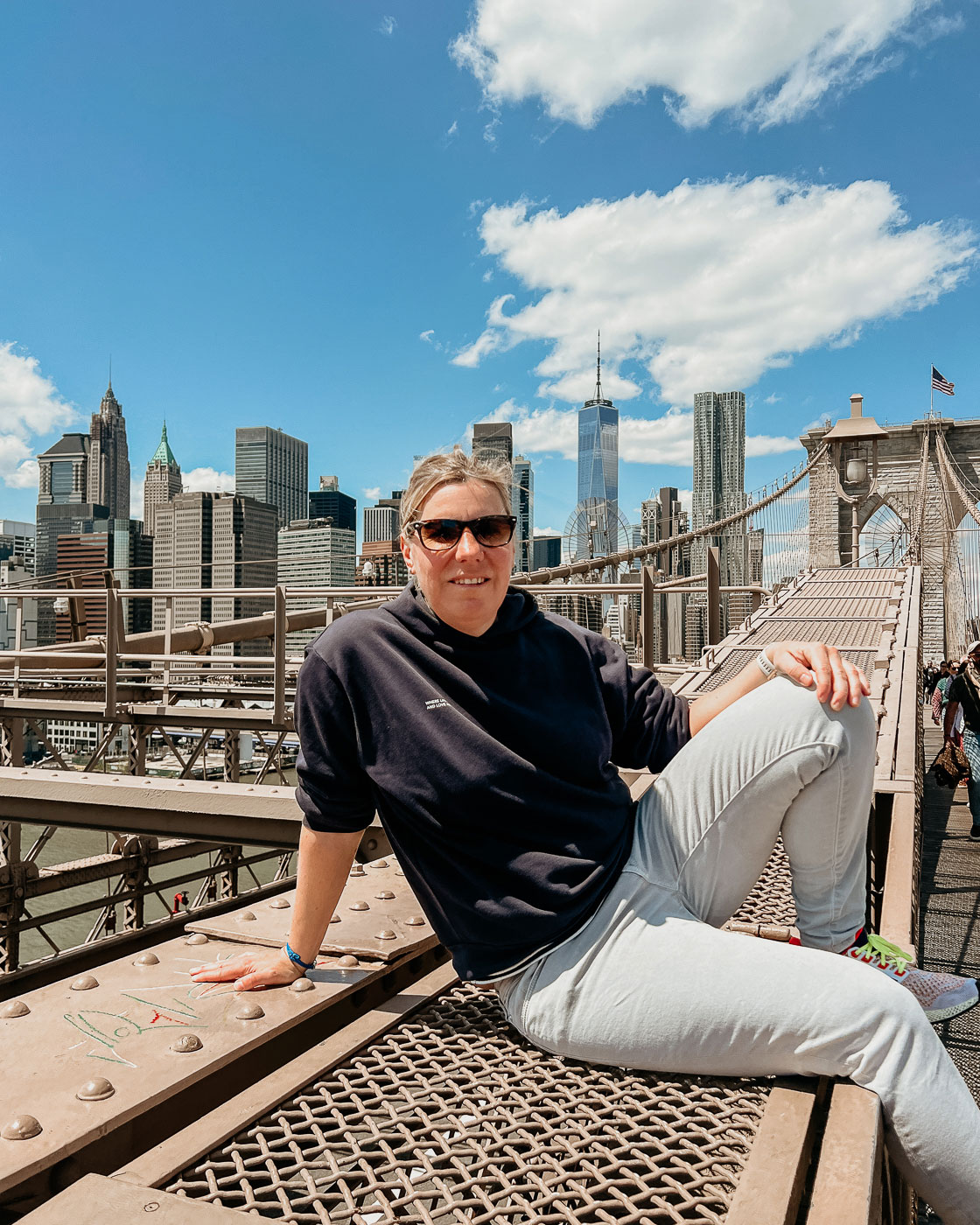 New York im Frühling Brooklyn Bridge