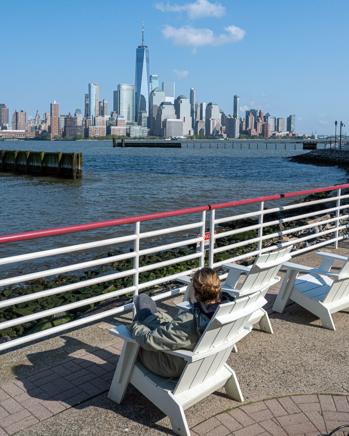 Hudson River Waterfront Walkway, Newport in New Jersey