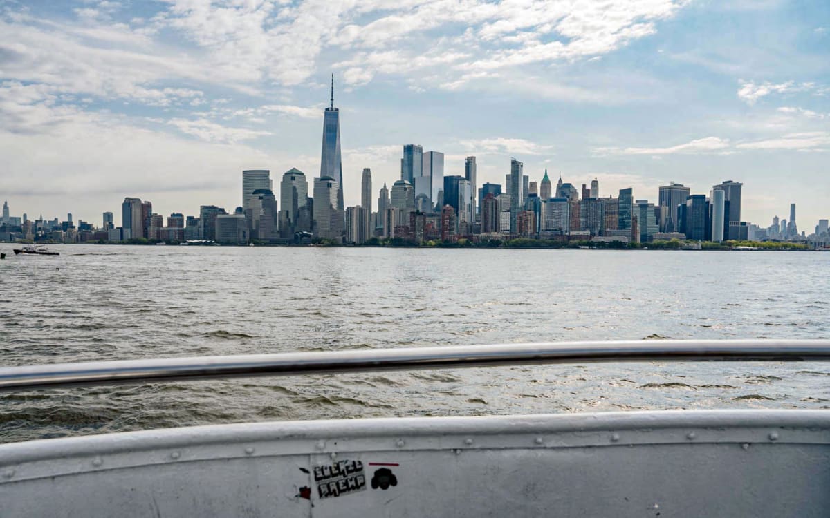 Skyline Manhattans von Liberty State Park
