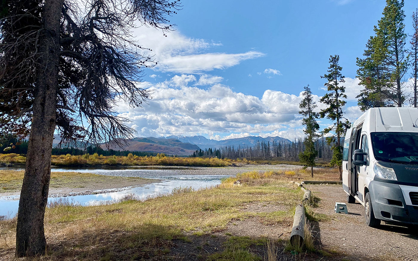 Campingplatz im Grand-Teton Nationalpark