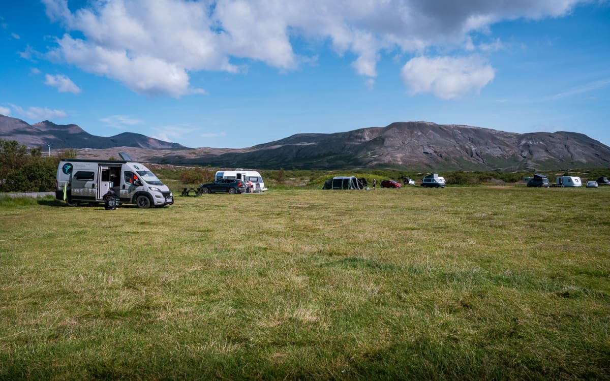 Campingplatz Thingvellir am Golden Circle in Island