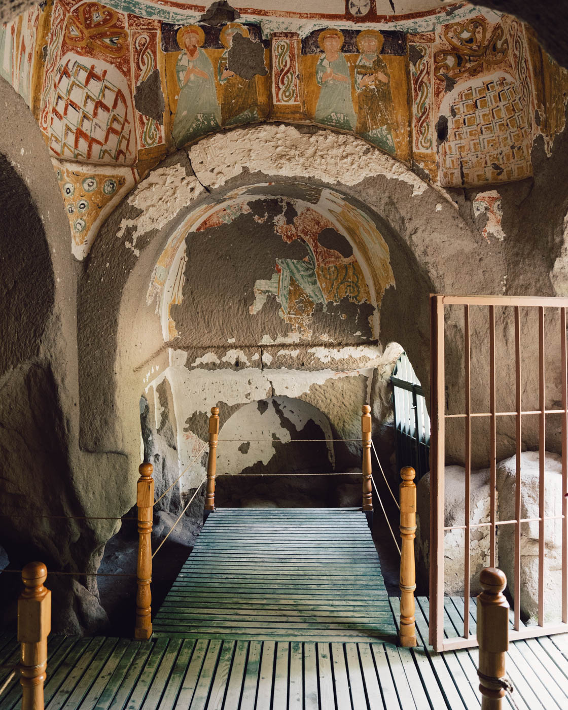 Fresken einer Kirche im Ihlara Valley in Kappadokien