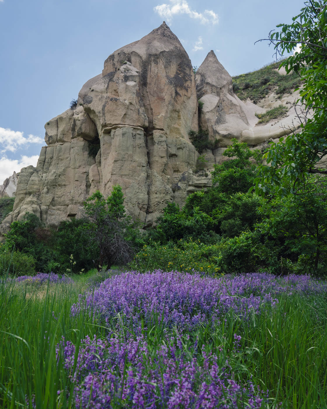 Aussicht beim Wandern in Kappadokien