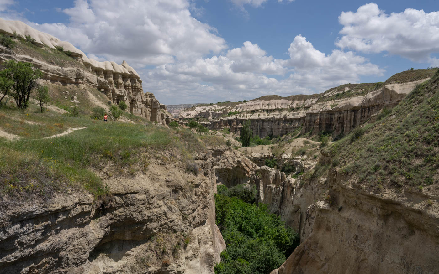 Aussicht beim Wandern in Kappadokien