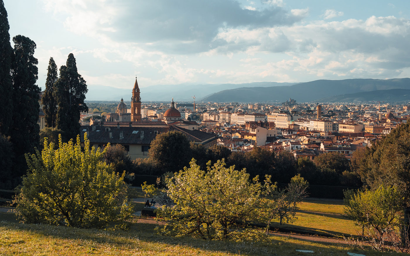 Ausblick vom Boboli Garten Florenz