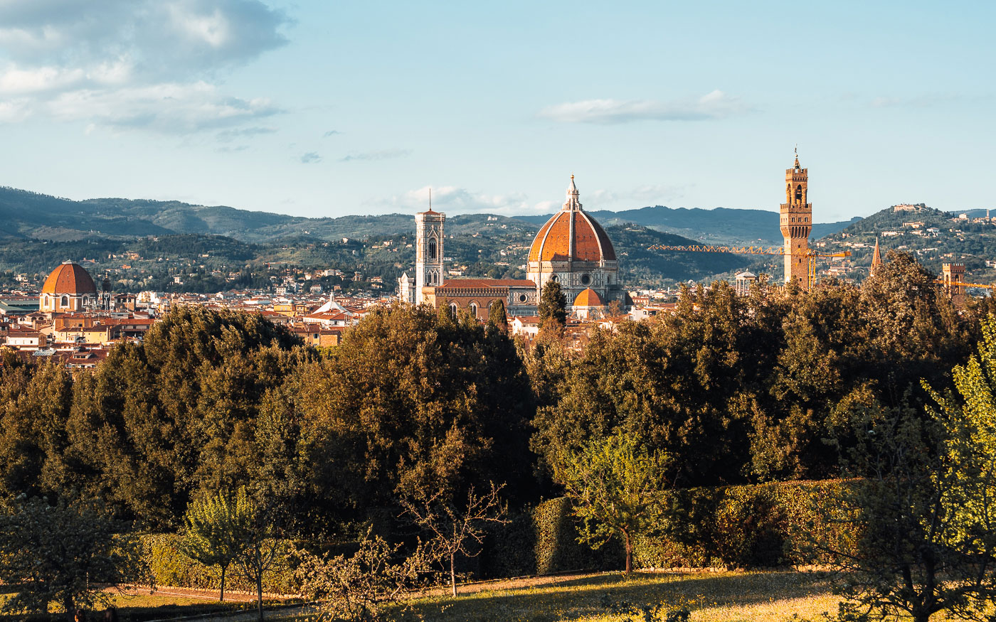 Boboli Garten Florenz Aussicht auf Dom