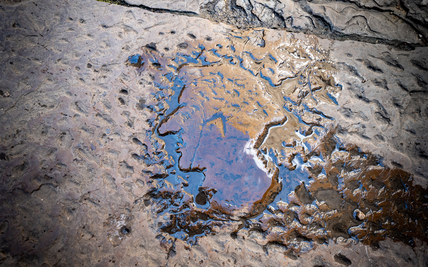 Auf dem Boden vor dem Dante Haus in Florenz