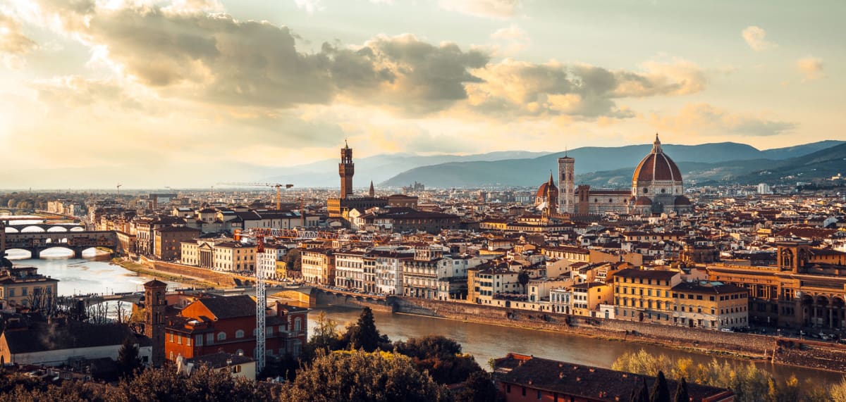 Top-Sehenswürdigkeiten in Florenz: Aussicht von der Piazzale Michelangelo in Florenz