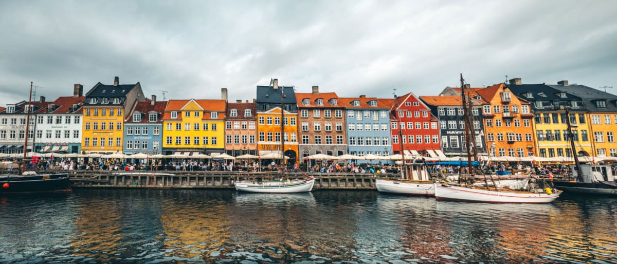 Panorama des Nyhavn in Kopenhagen