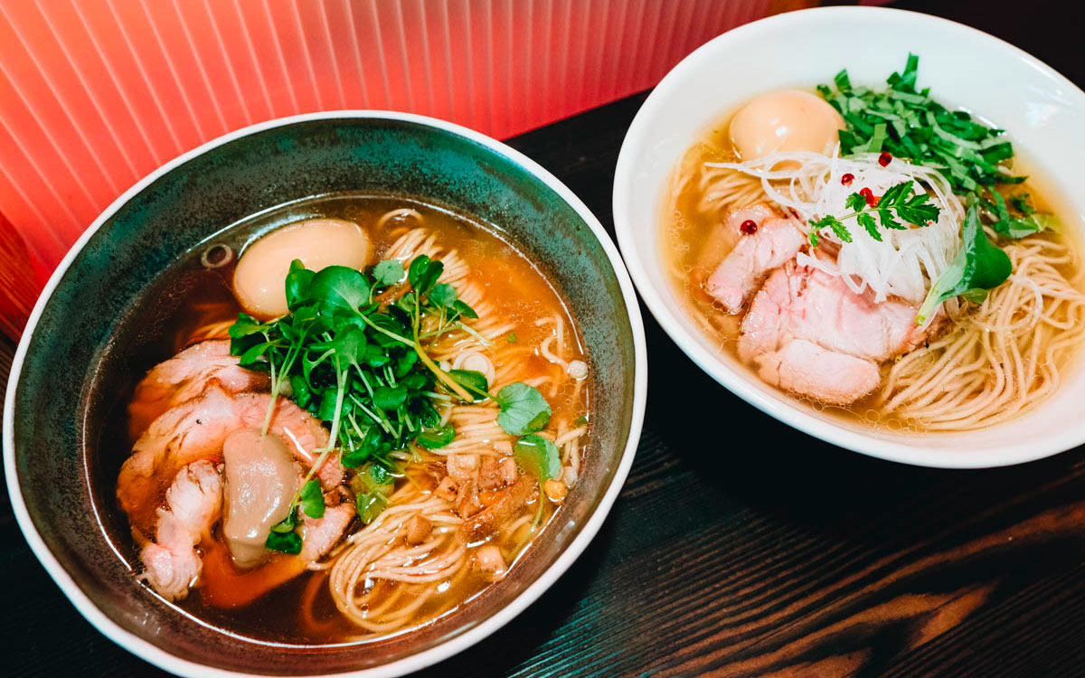 Shoyu und Shio Ramen im Slurp Ramen Joint. Unser Highlight der Reise.