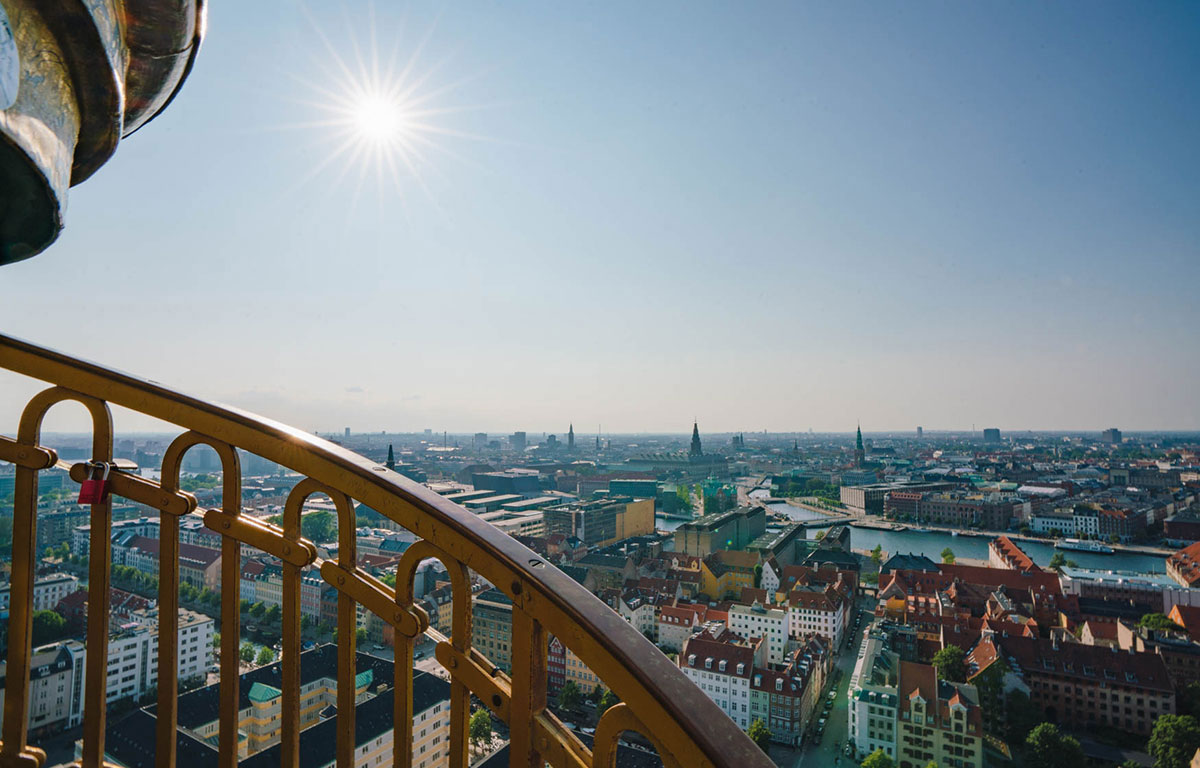 Ausblick vor Frelsers Kirke in Kopenhagen