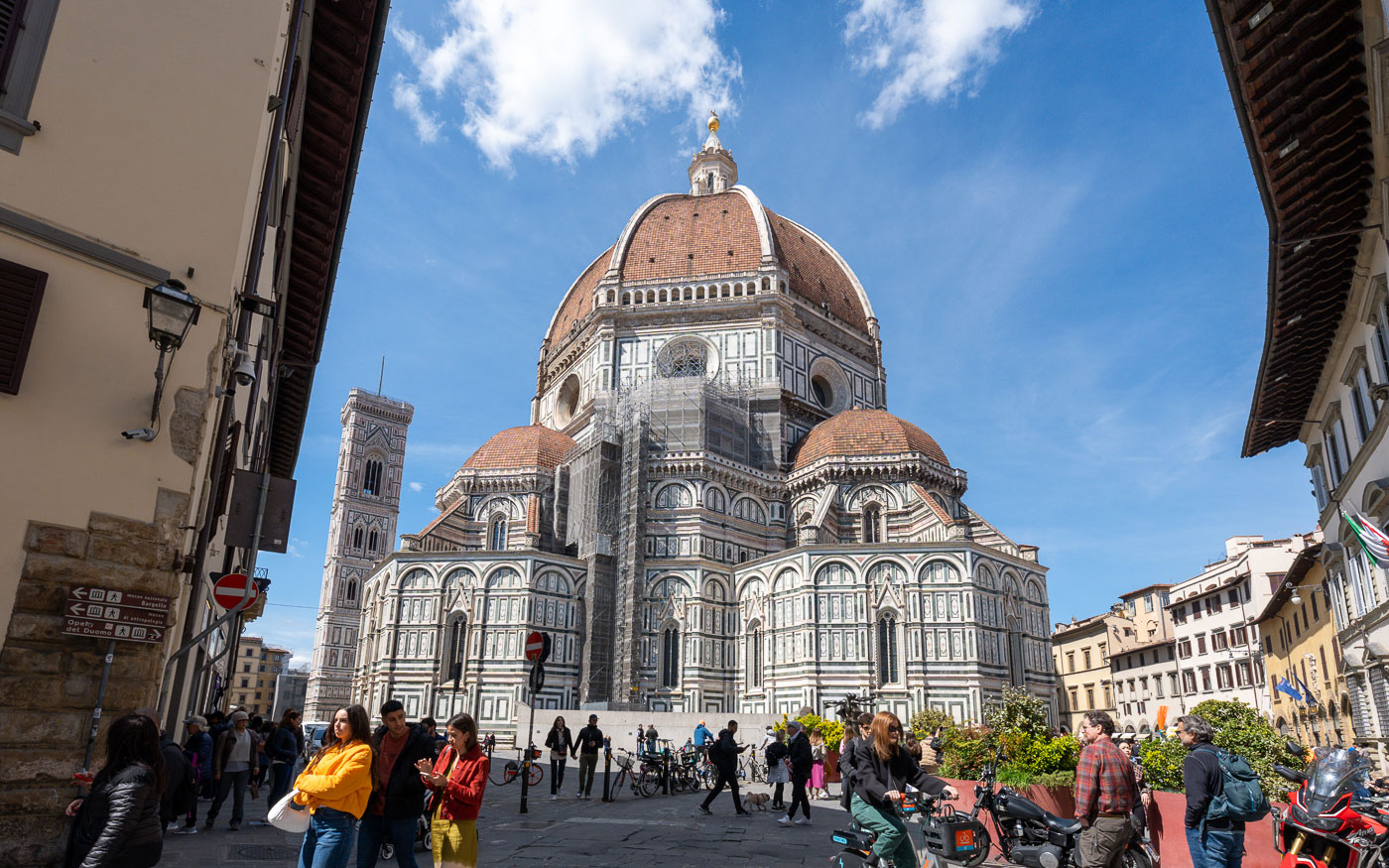 Domplatz in Florenz von der Rückseite