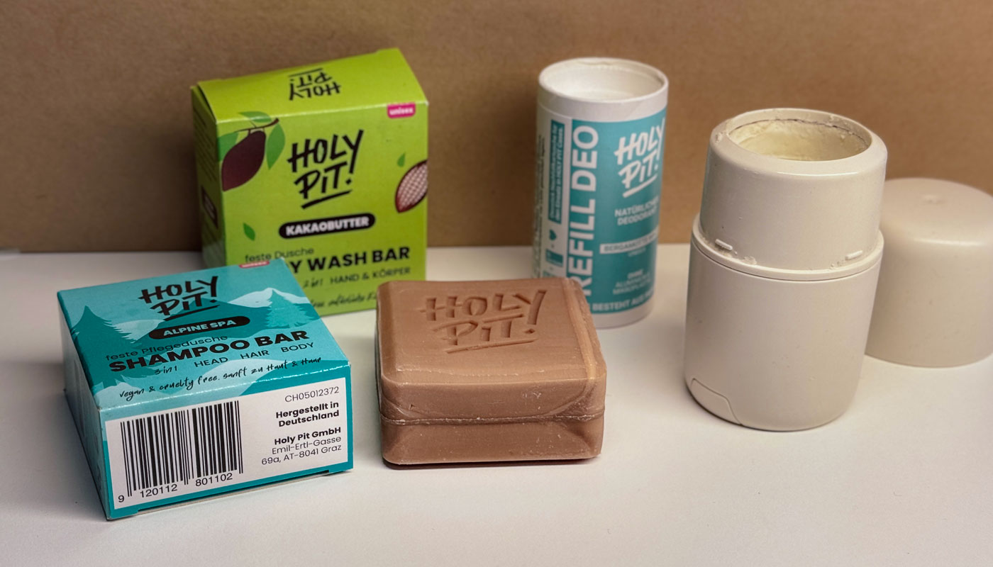 Plastikfrei reisen: Deo und feste Seife