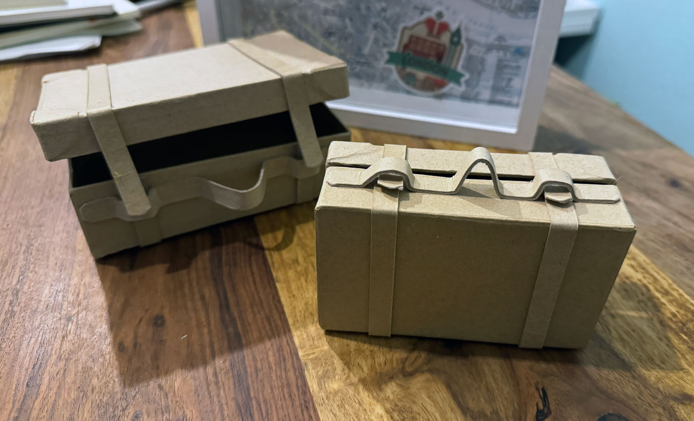 Reisekoffer basteln Geldgeschenk