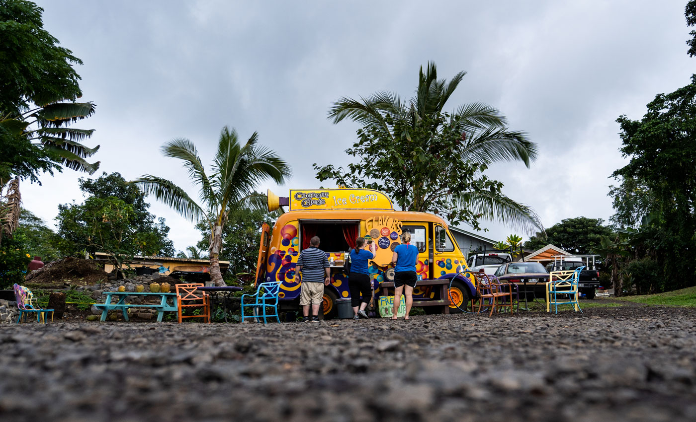 Coconut Glen's (Haiku) veganes Eis Road to Hana Maui