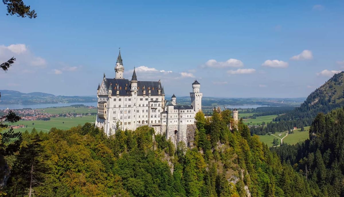 Aussicht von der Marienbrücke auf Schloss Neuschwanstein