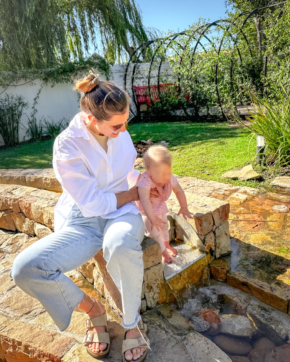 Mit Baby in Südafrika