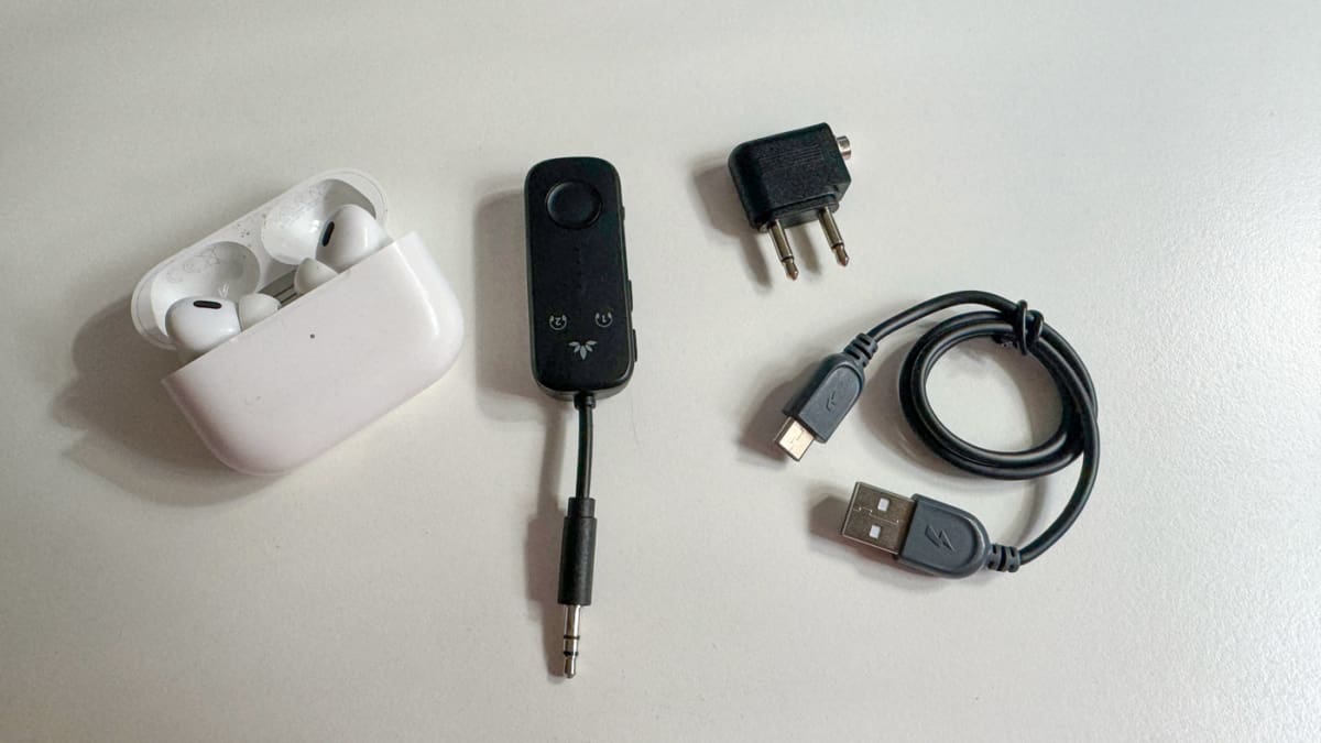 Flugzeug Bluetooth Adapter für AirPods und Co.