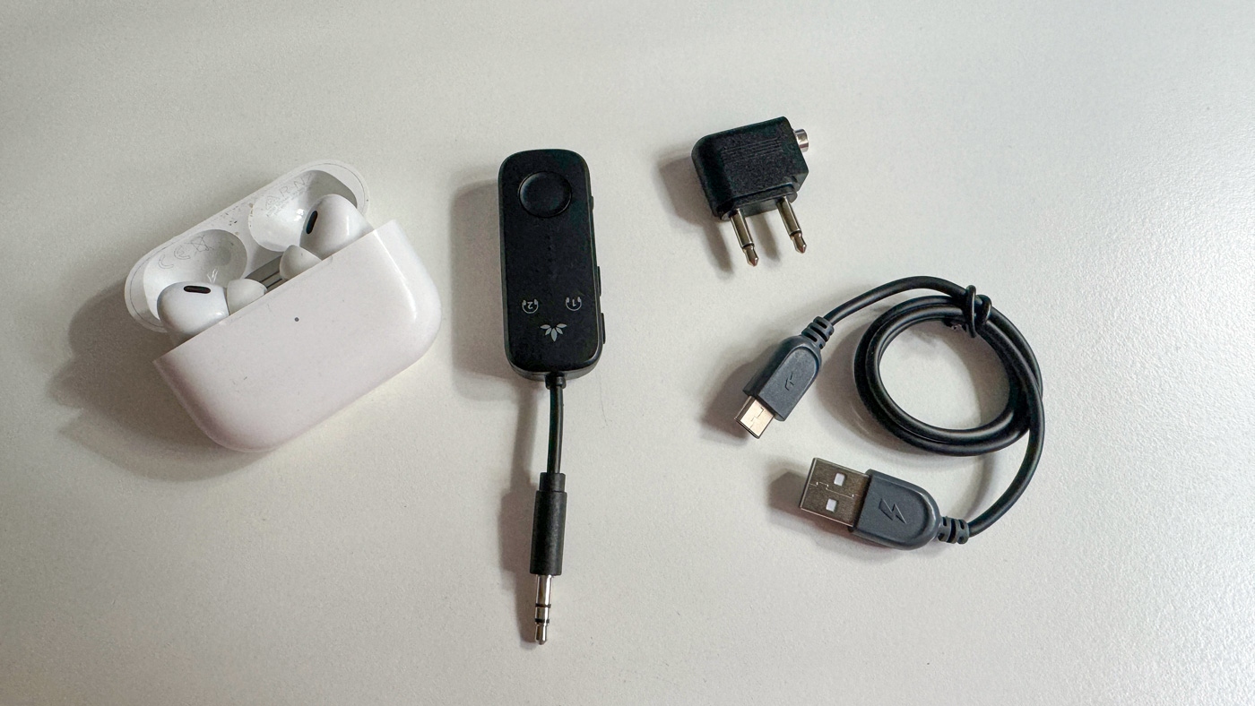 Flugzeug Bluetooth Adapter für AirPods und Co.